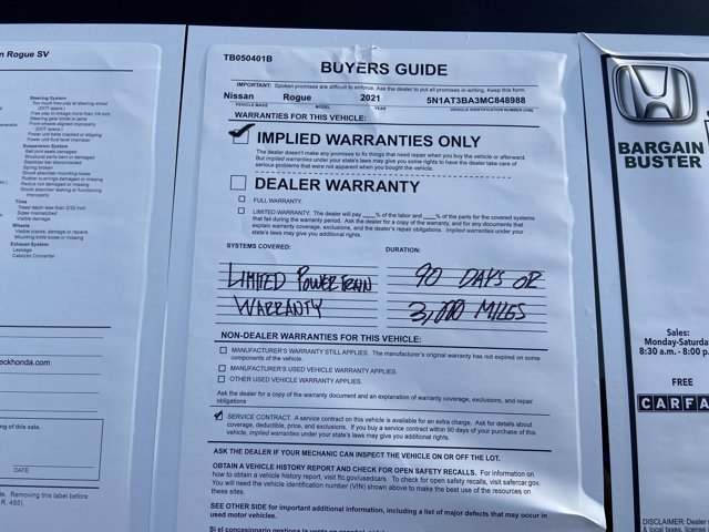 Used 2021 Nissan Rogue SV w/ Premium Package FWD image 5