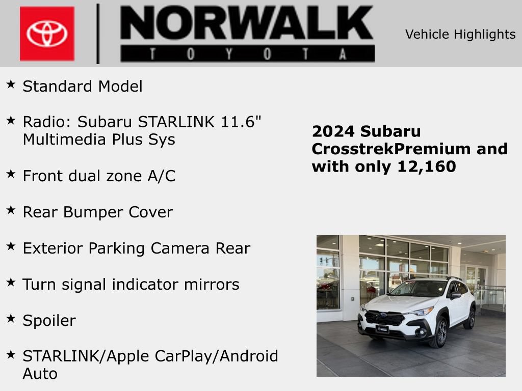 Used 2024 Subaru Crosstrek 2.0i Premium AWD/4WD image 10