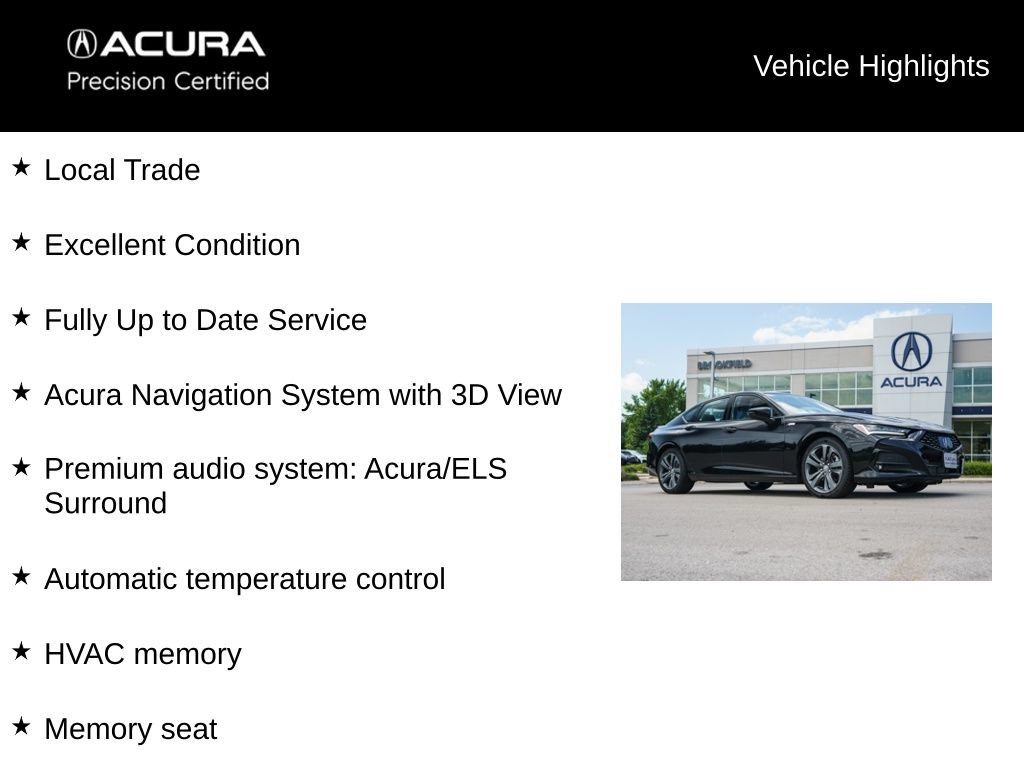 Certified 2023 Acura TLX SH-AWD w/ A-SPEC Pkg image 5