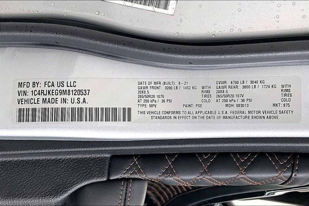 Used 2021 Jeep Grand Cherokee L Summit w/ Advanced Protech Group IV image 42