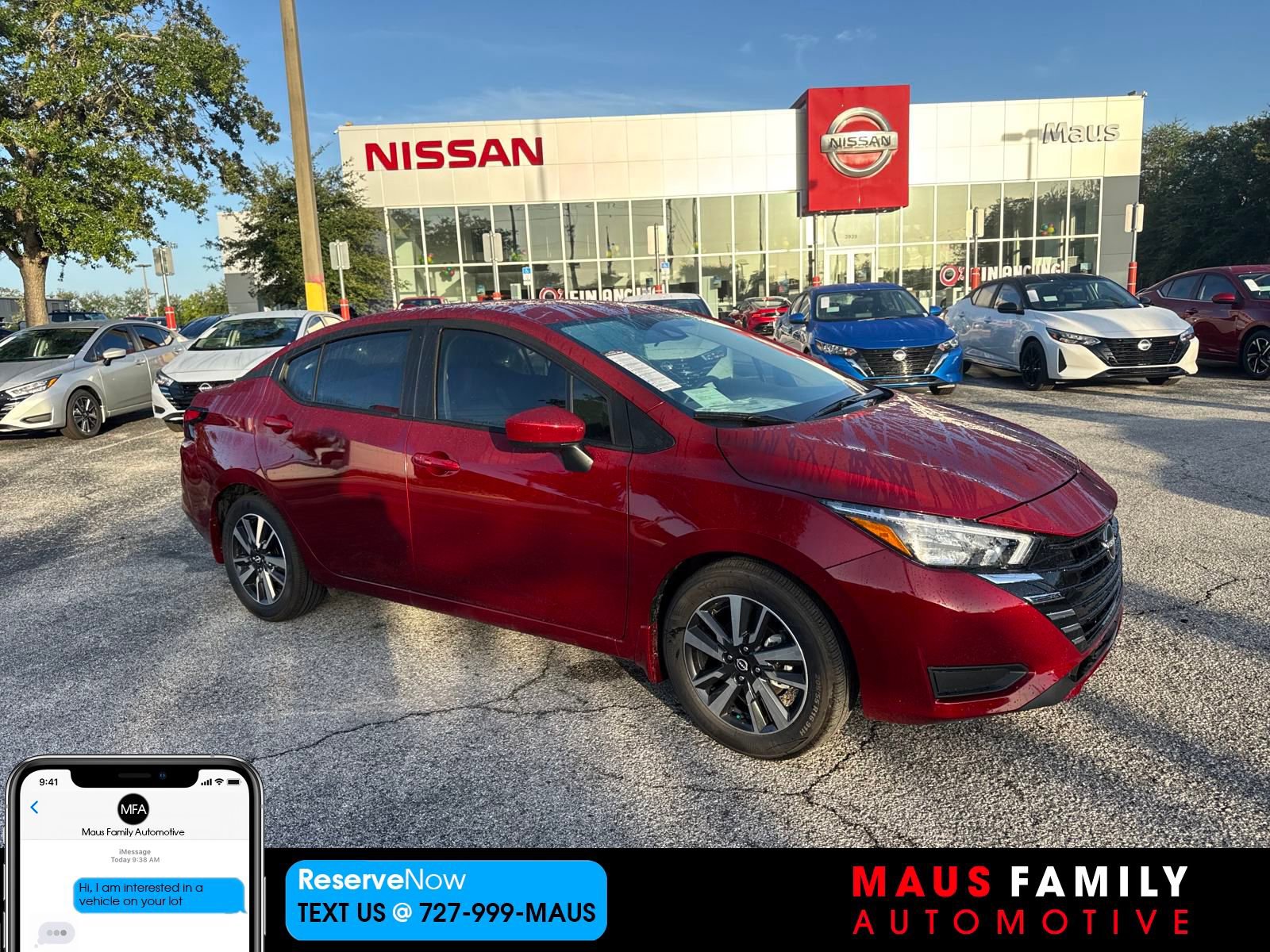 New 2025 Nissan Versa SV w/ Trunk Package