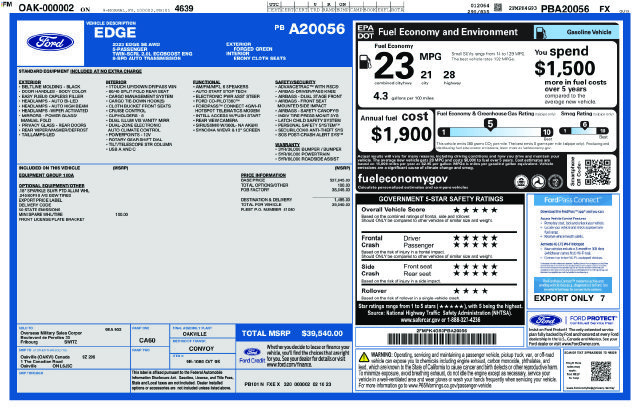 Used 2023 Ford Edge SE AWD/4WD image 4