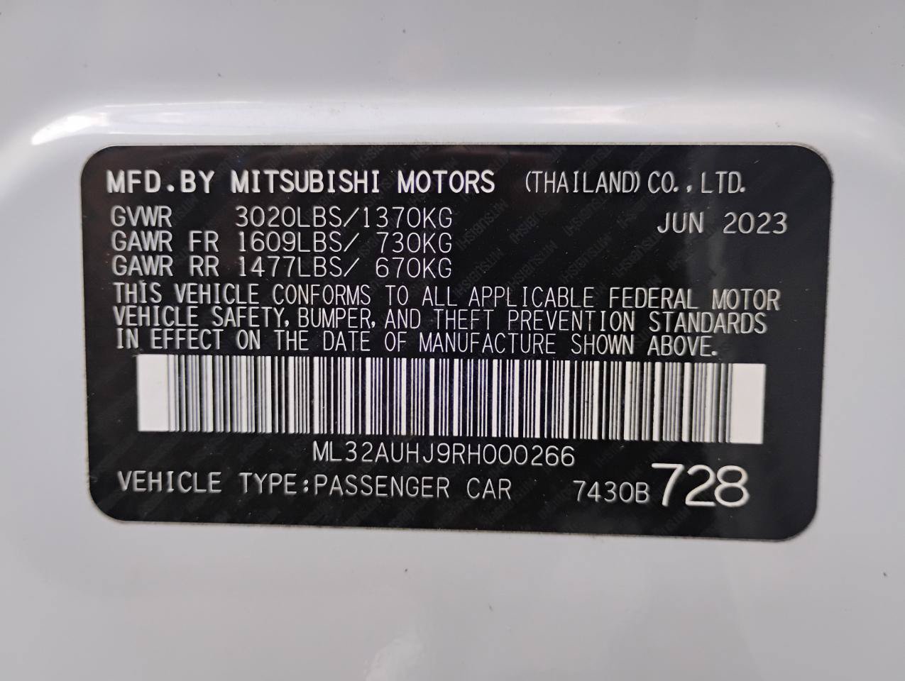 Used 2024 Mitsubishi Mirage ES FWD image 78