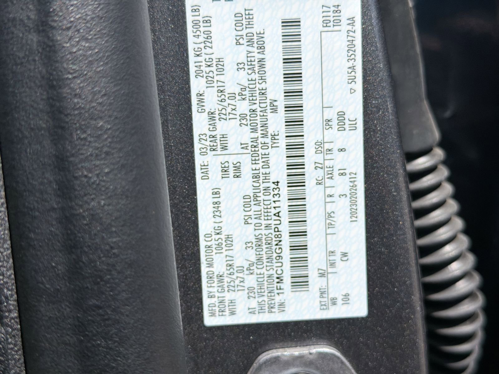 Used 2023 Ford Escape Active AWD/4WD image 39