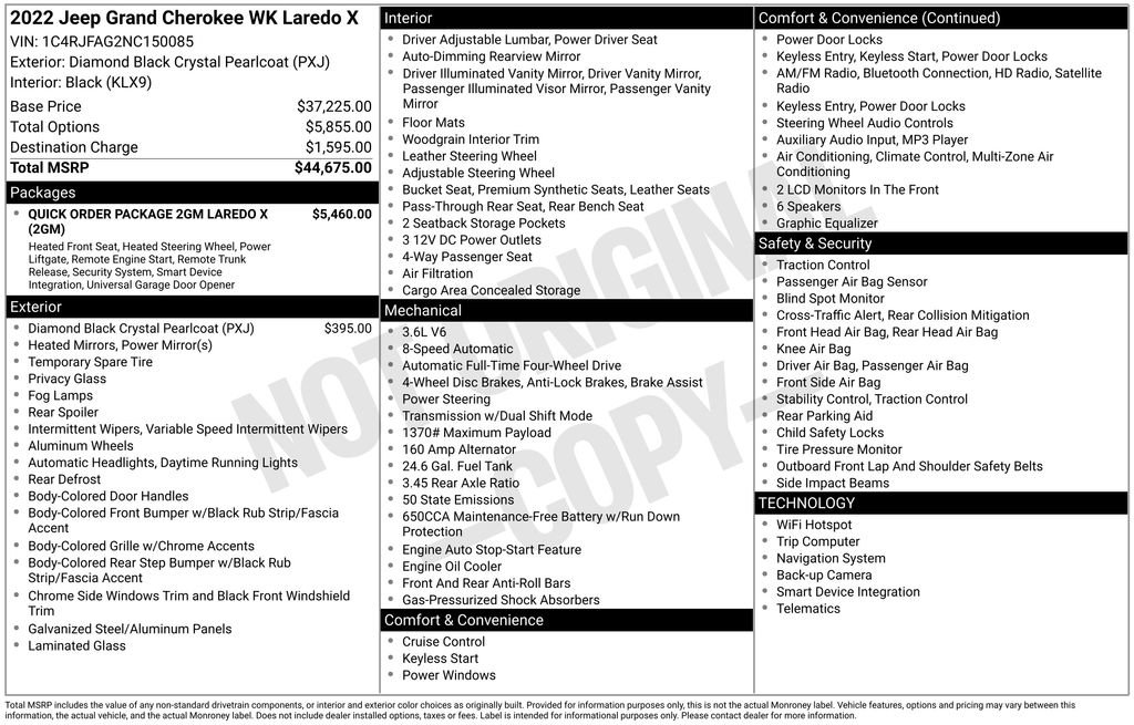 Used 2022 Jeep Grand Cherokee Laredo X image 15