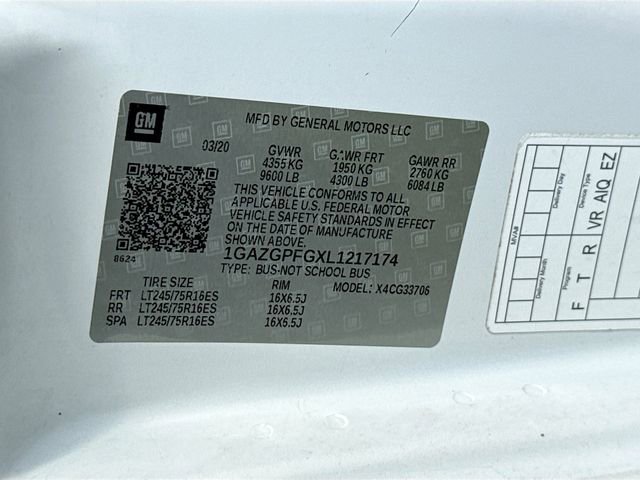 Used 2020 Chevrolet Express 3500 LT w/ LT Preferred Equipment Group image 29