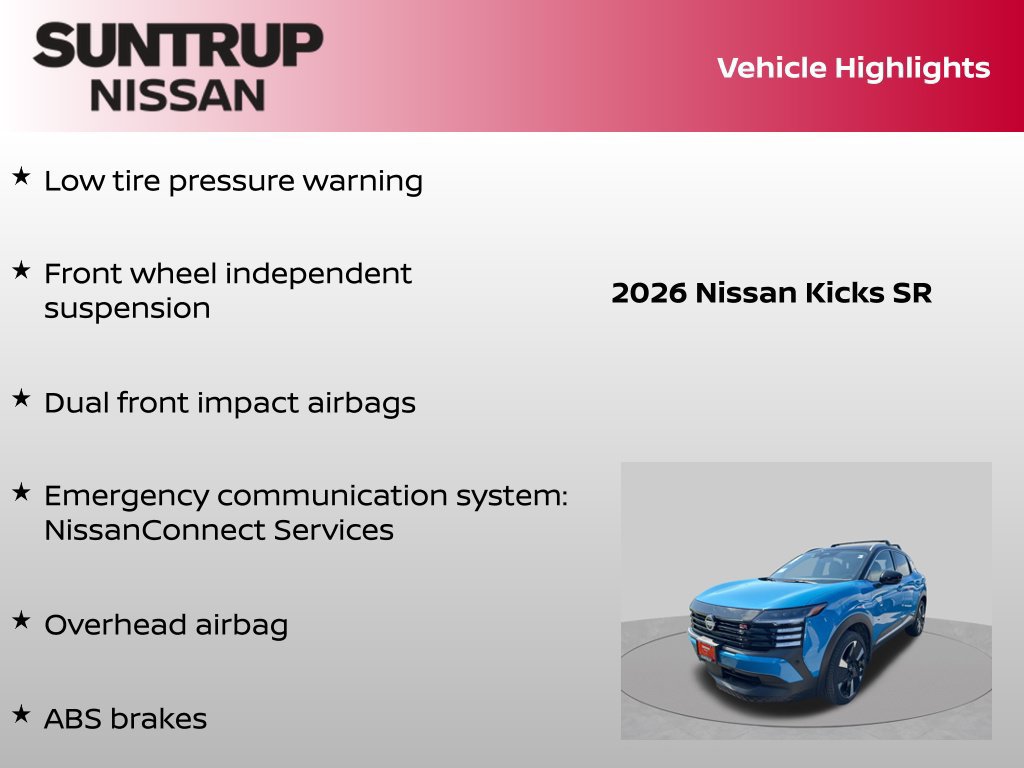 Certified 2026 Nissan Kicks SR w/ SR Premium Package FWD image 32