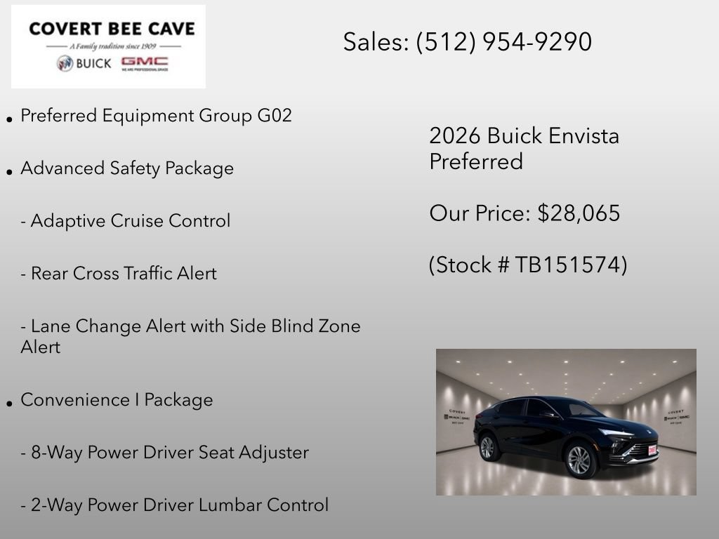 New 2026 Buick Envista Sport Touring w/ Convenience I Package FWD image 6