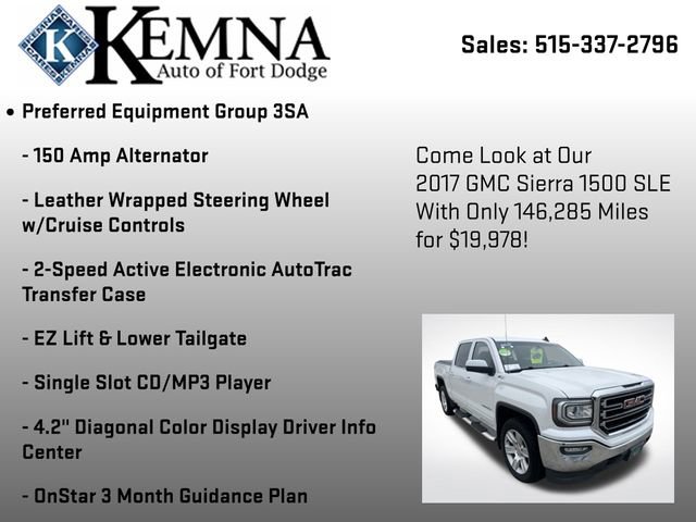 Used 2017 GMC Sierra 1500 SLE w/ SLE Value Package image 19