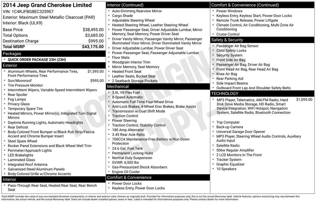 Used 2014 Jeep Grand Cherokee Limited AWD/4WD image 9