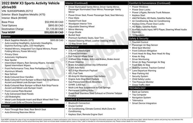 Used 2022 BMW X3 xDrive30i image 6