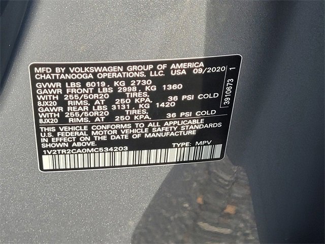 Used 2021 Volkswagen Atlas SEL Premium image 21