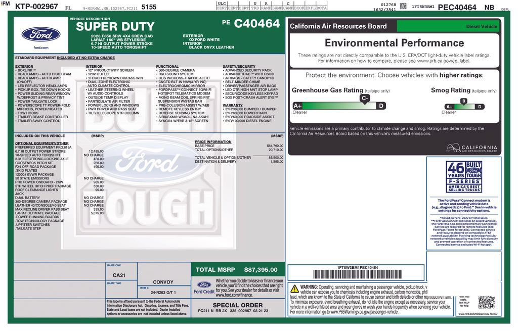 Certified 2023 Ford F350 Lariat w/ Lariat Ultimate Package AWD/4WD image 9