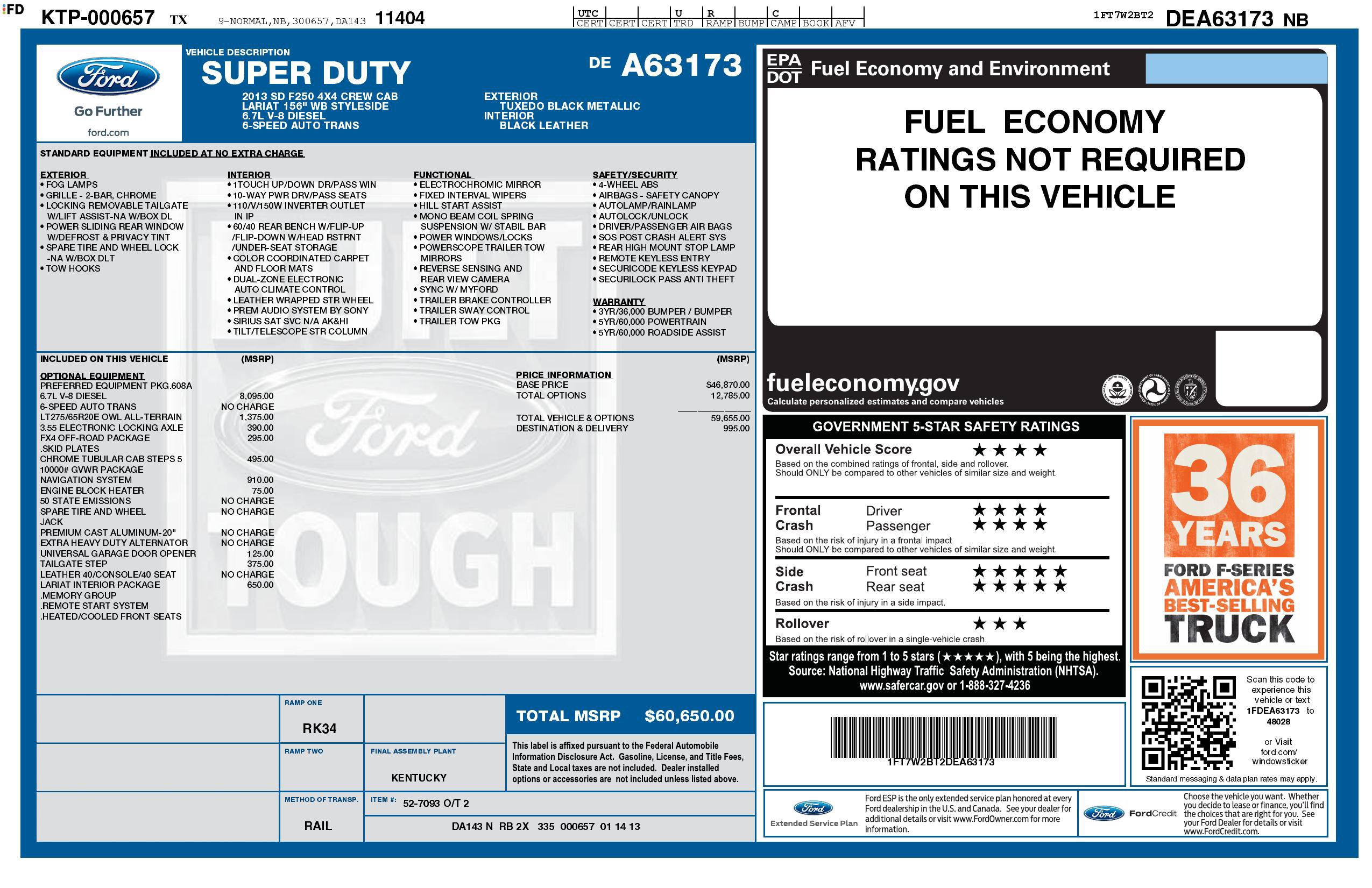 Used 2013 Ford F250 Lariat w/ Lariat Interior Pkg AWD/4WD image 3