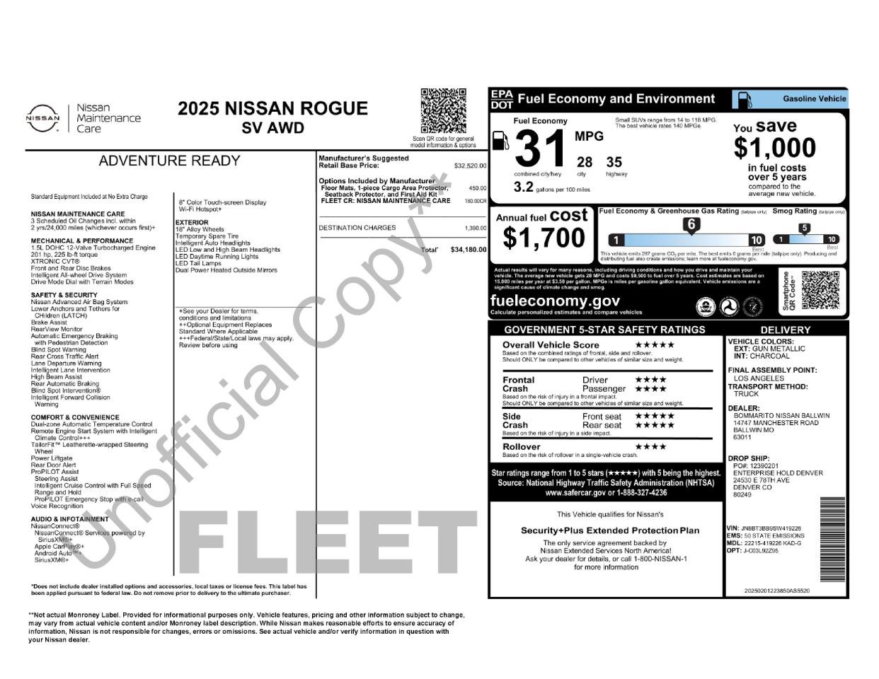 Used 2025 Nissan Rogue SV AWD/4WD image 37