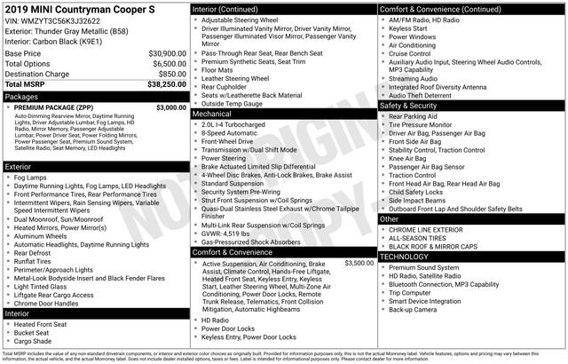 Used 2019 MINI Cooper Countryman S w/ Premium Package FWD image 15