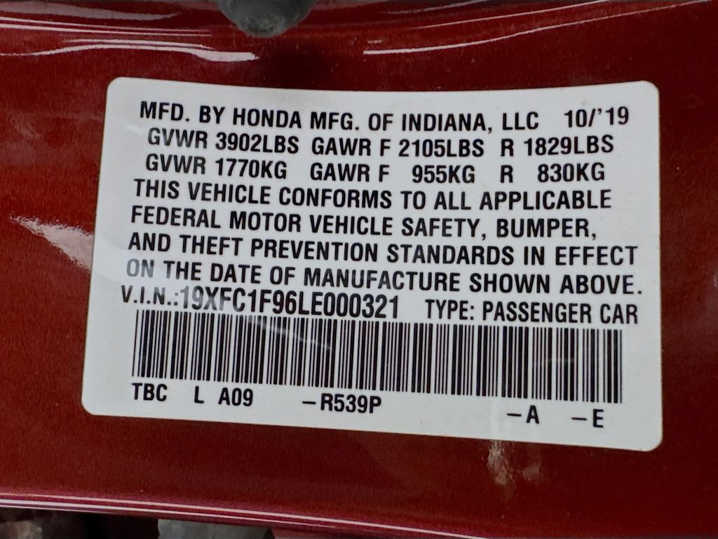 Used 2020 Honda Civic Touring image 35