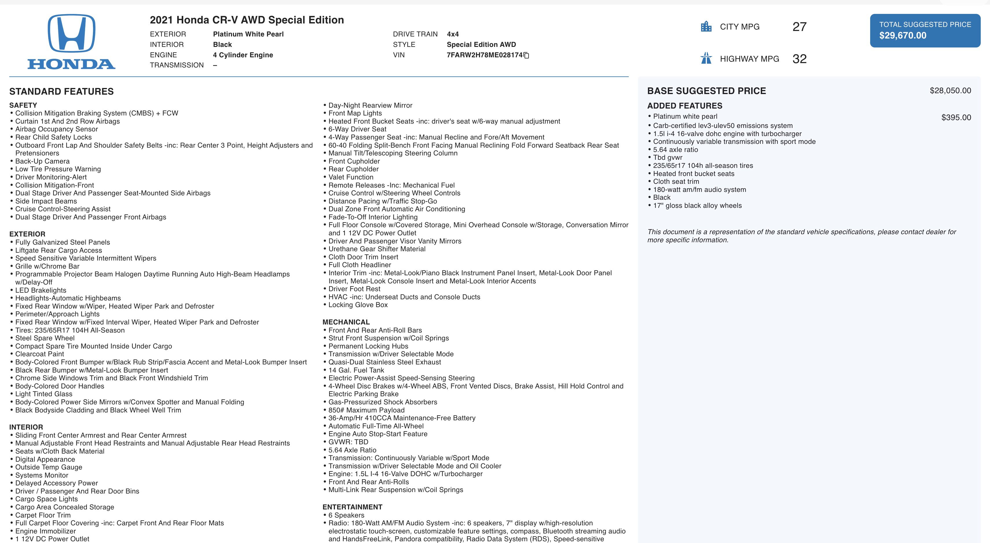 Used 2021 Honda CR-V Special Edition image 3