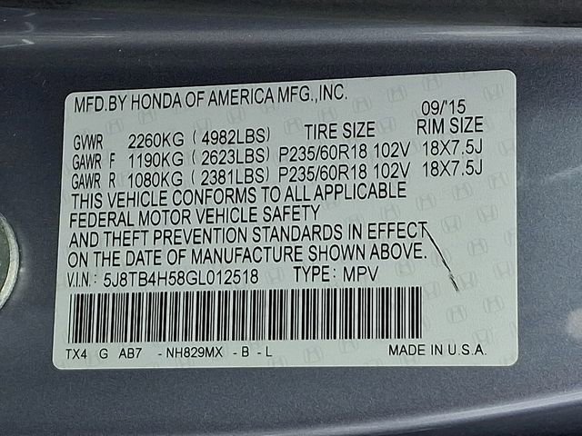 Used 2016 Acura RDX AWD w/ Technology Package image 30