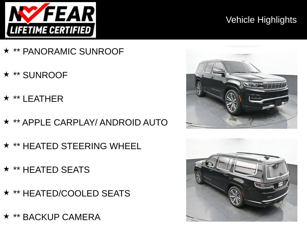 Used 2022 Jeep Grand Wagoneer Series III AWD/4WD image 2
