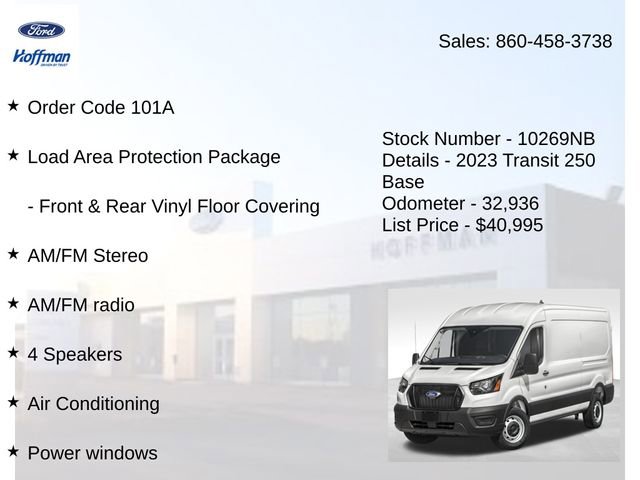 Used 2023 Ford Transit 250 Medium Roof AWD w/ Load Area Protection Package image 2