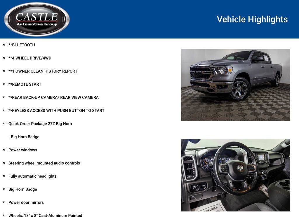 Used 2022 RAM 1500 Big Horn AWD/4WD image 3