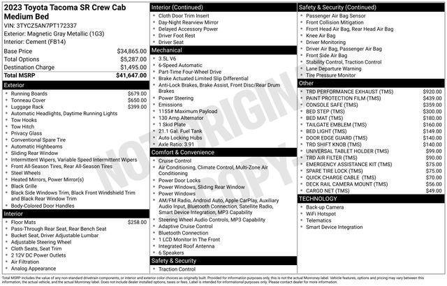 Used 2023 Toyota Tacoma SR AWD/4WD image 36
