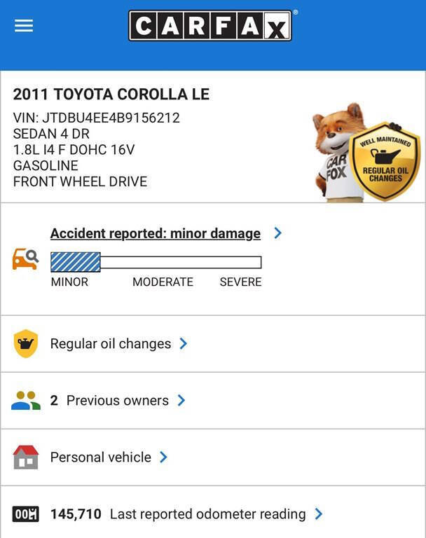 Used 2011 Toyota Corolla LE image 18