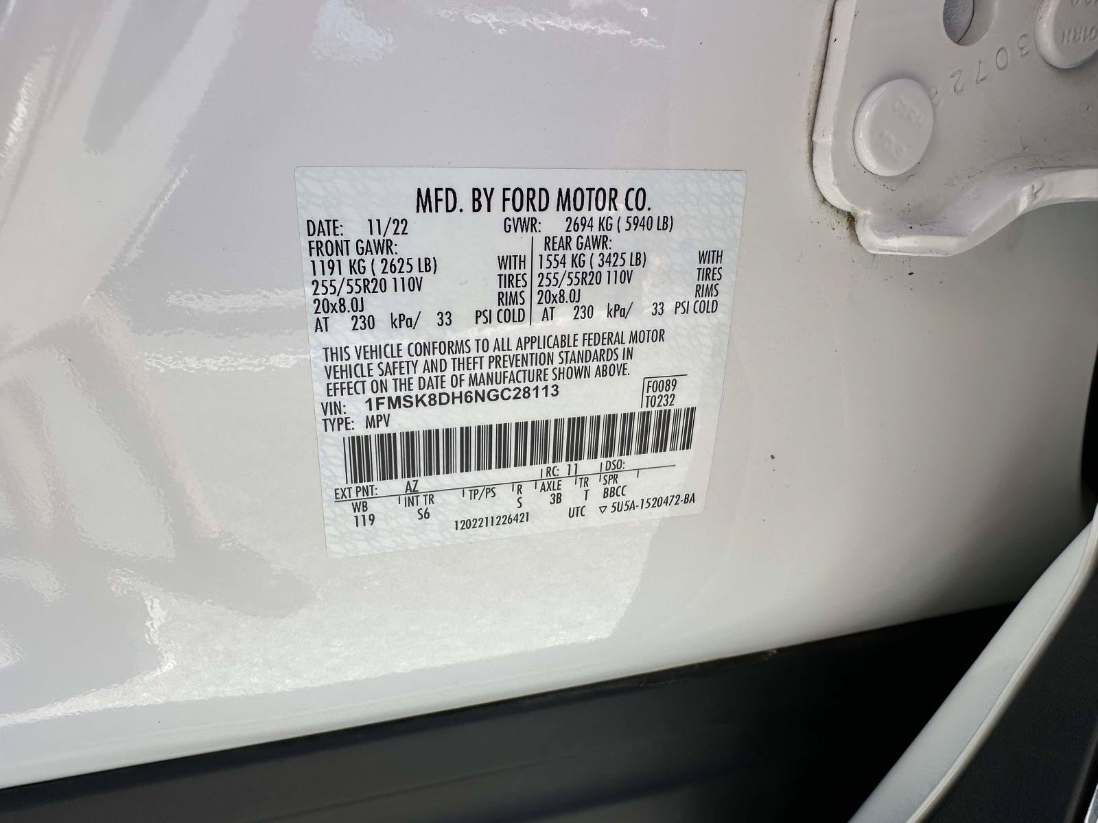 Certified 2022 Ford Explorer XLT w/ Equipment Group 202A AWD/4WD image 30