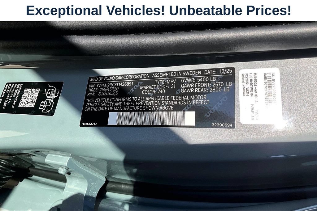 New 2026 Volvo XC60 B5 Plus w/ Protection Package Premier AWD/4WD image 19