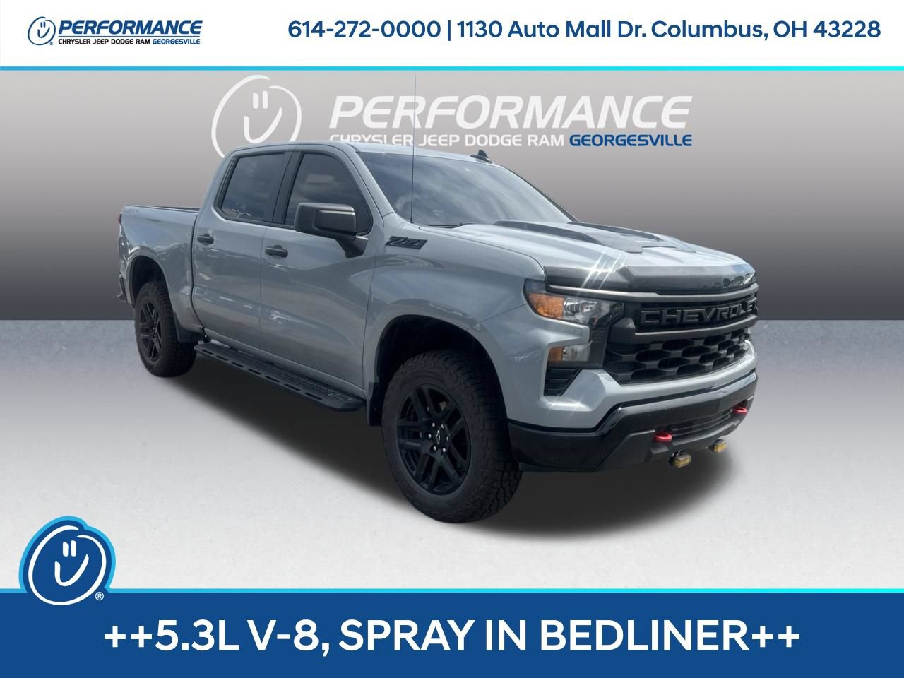 Used 2024 Chevrolet Silverado 1500 Custom Trail Boss w/ LPO, Dark Essentials Package
