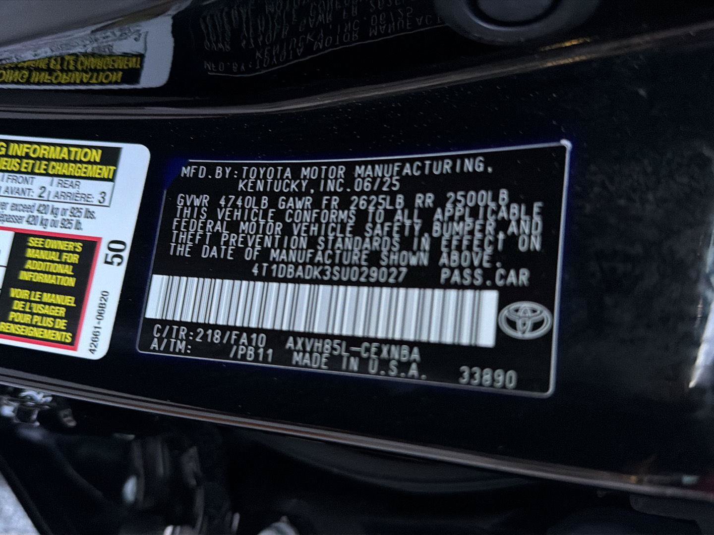 Used 2025 Toyota Camry LE w/ Convenience Package AWD/4WD image 40