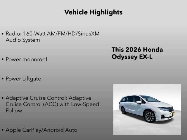 New 2026 Honda Odyssey EX-L image 5