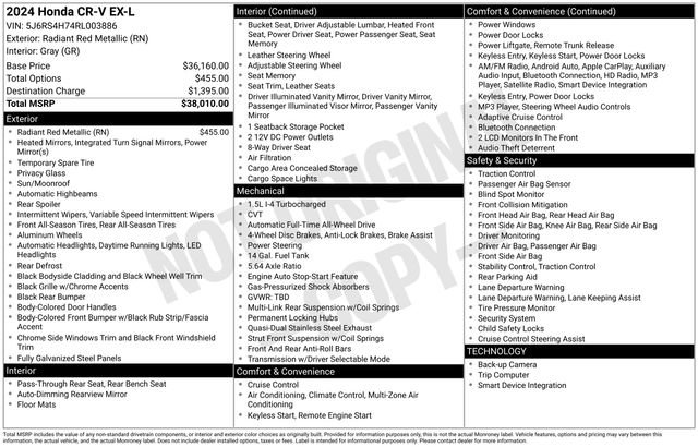 Used 2024 Honda CR-V EX-L image 38