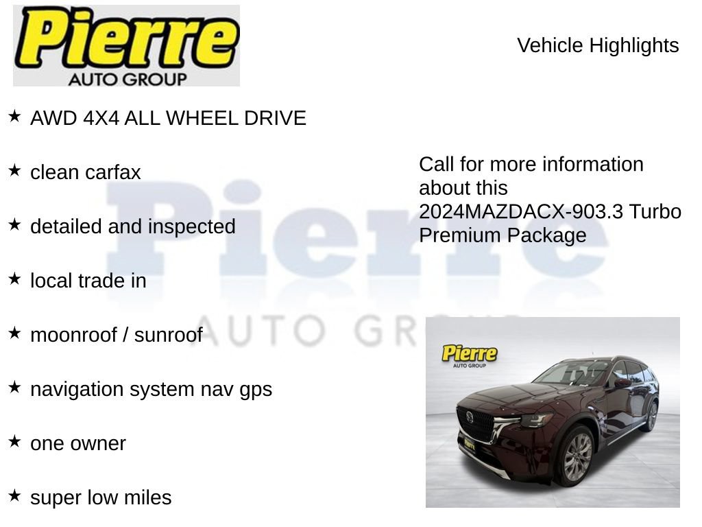 Used 2024 MAZDA CX-90 3.3 Turbo w/ Premium Package image 7