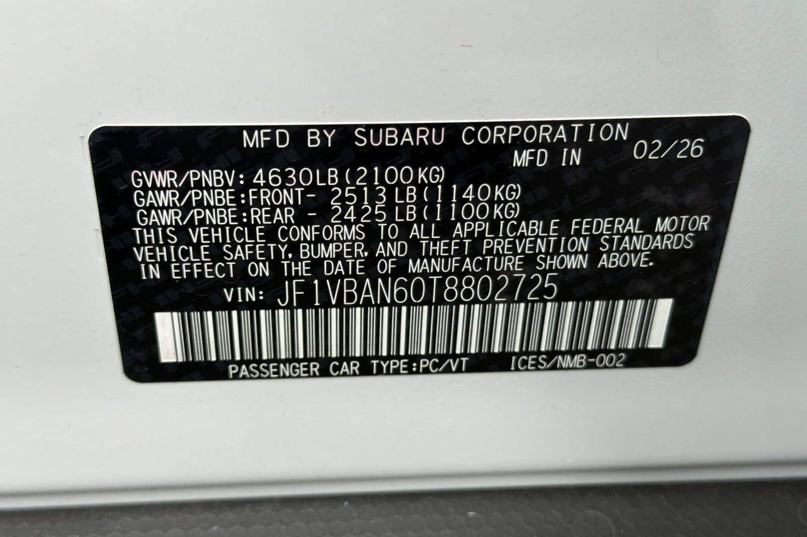New 2026 Subaru WRX Limited image 27