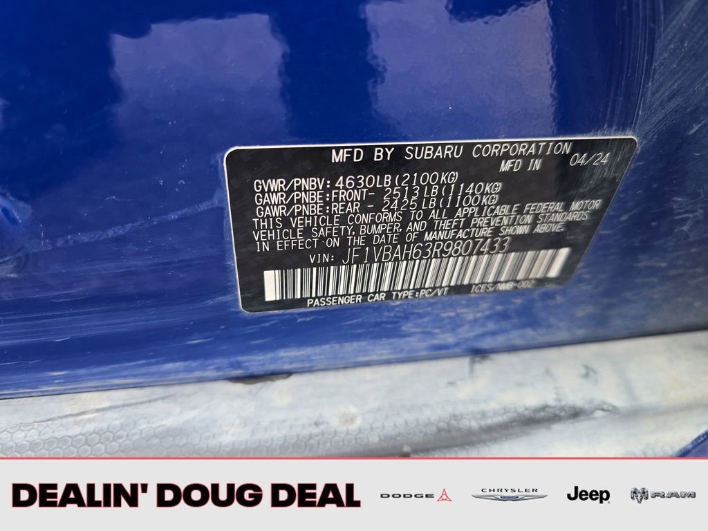 Used 2024 Subaru WRX Premium w/ Popular Package #2A AWD/4WD image 30