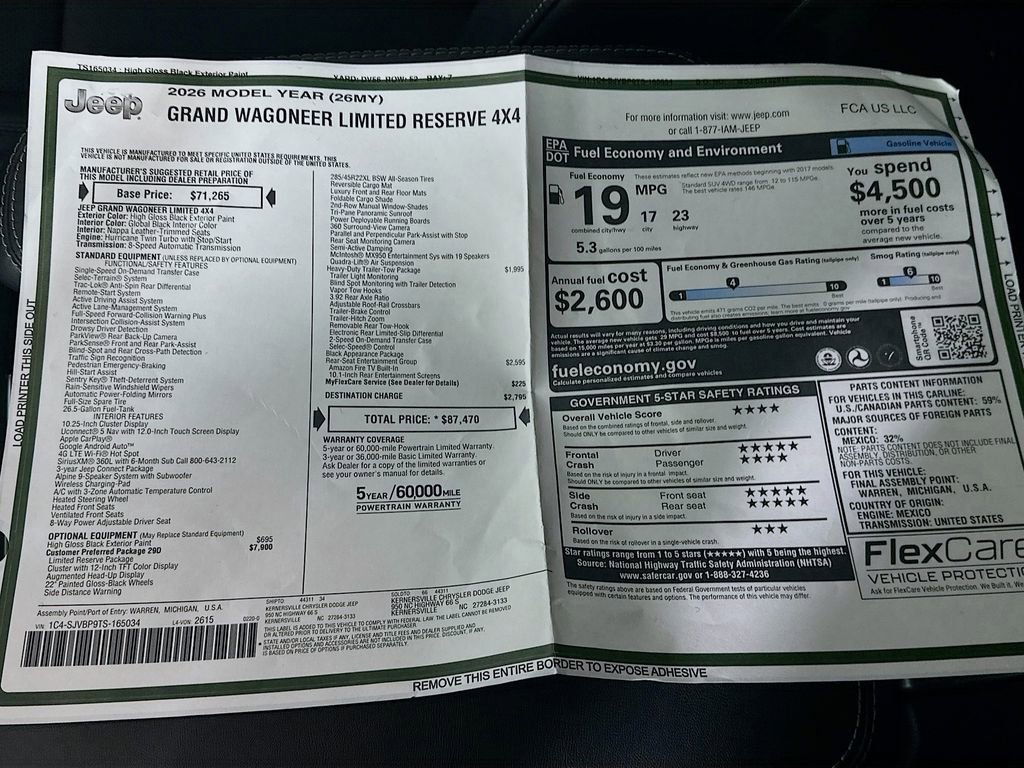New 2026 Jeep Grand Wagoneer Limited image 21