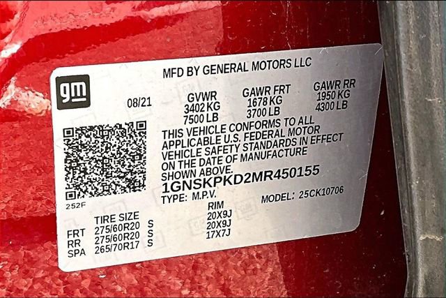 Used 2021 Chevrolet Tahoe Z71 w/ Rear Media and Nav Package image 36