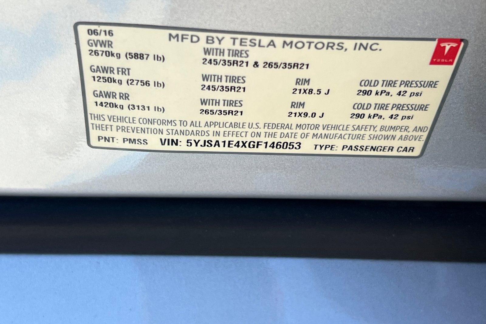 Used 2016 Tesla Model S P90D AWD/4WD image 28