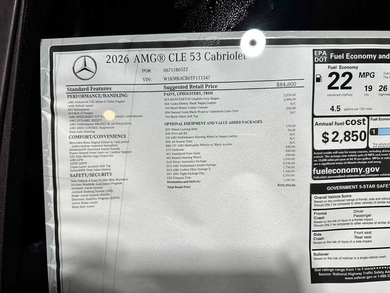 New 2026 Mercedes-Benz CLE 53 AMG 4MATIC Cabriolet image 17