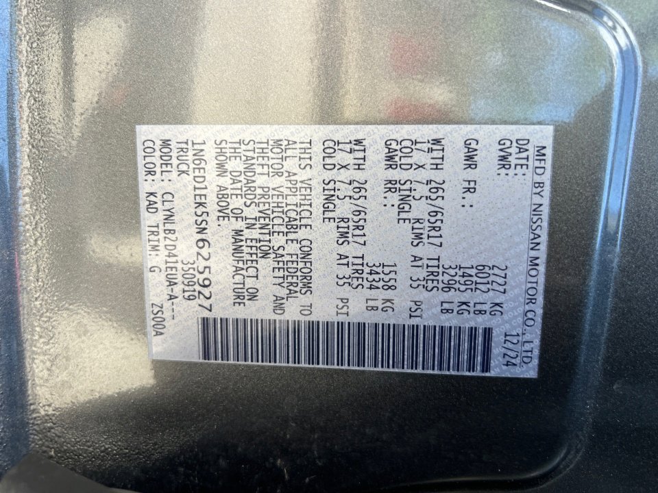 Used 2025 Nissan Frontier SV AWD/4WD image 34
