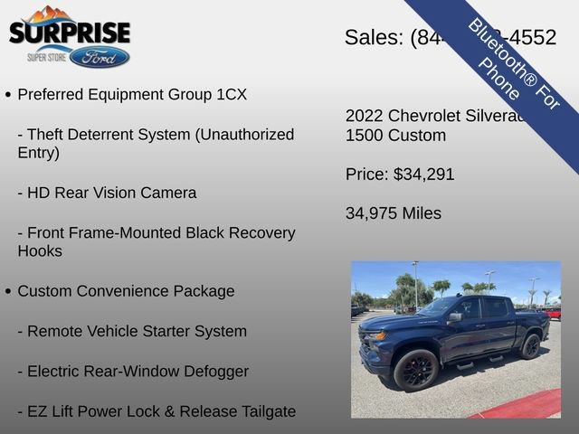 Used 2022 Chevrolet Silverado 1500 Custom AWD/4WD image 22