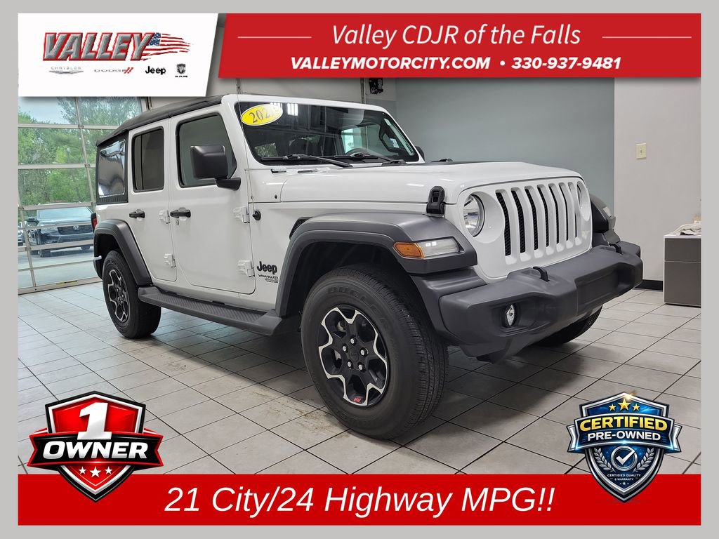 Certified 2021 Jeep Wrangler Unlimited Sport AWD/4WD 360° Tour