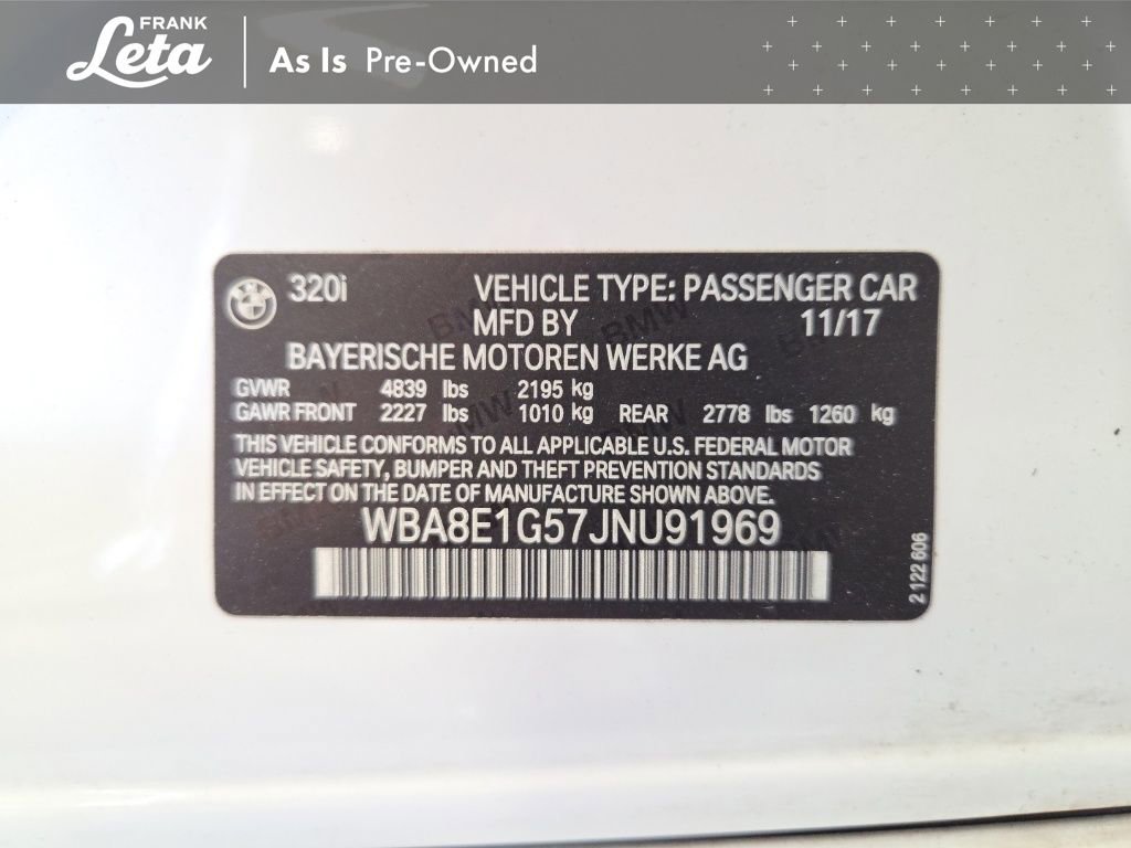 Used 2018 BMW 320i Sedan RWD image 28