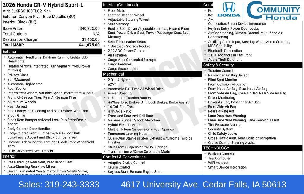 New 2026 Honda CR-V Sport-L image 32