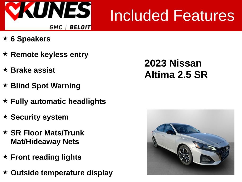 Used 2023 Nissan Altima 2.5 SR image 2