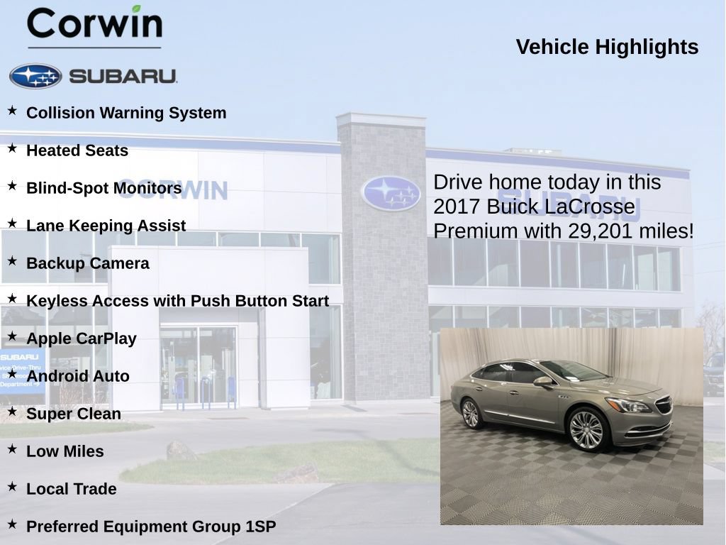 Used 2017 Buick LaCrosse Premium w/ Sights and Sounds Package FWD image 6
