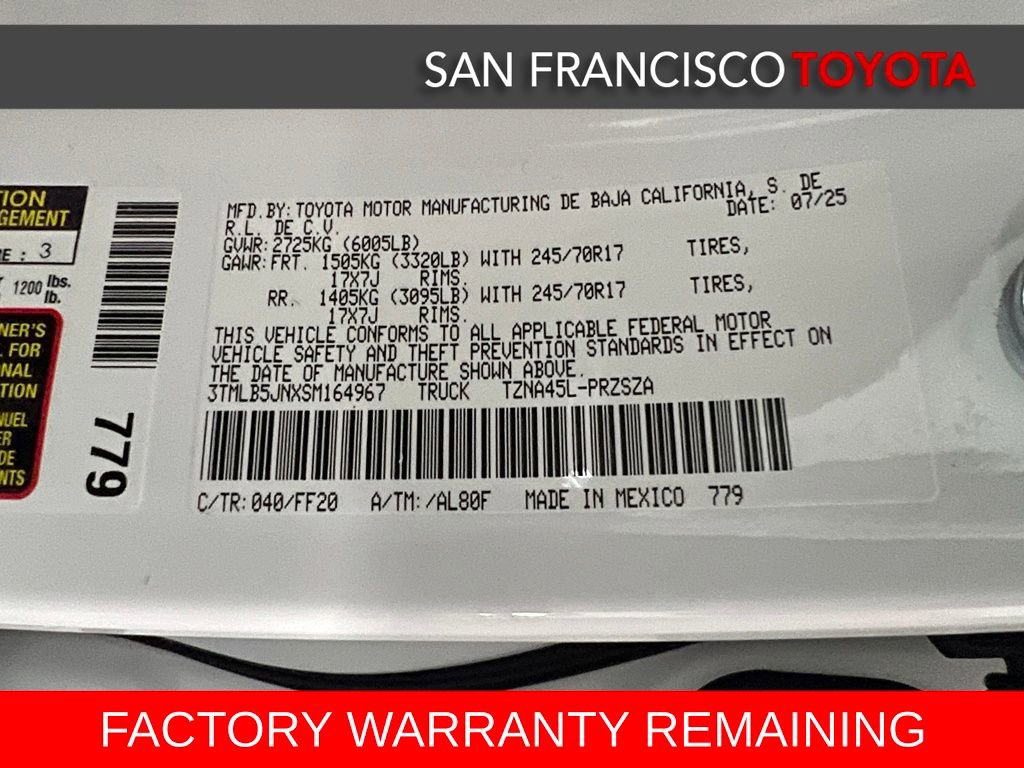 Certified 2025 Toyota Tacoma SR5 w/ SR5 Upgrade Package image 40