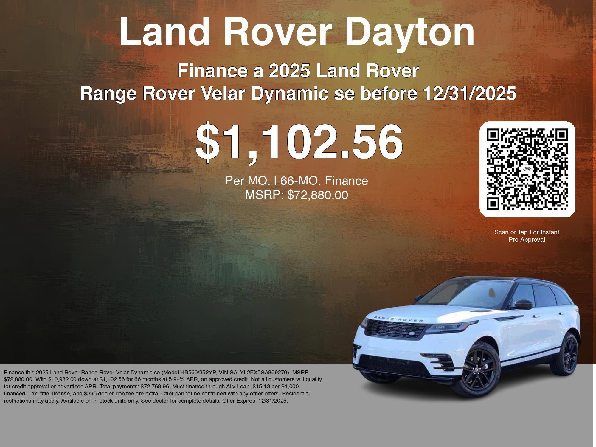 New 2025 Land Rover Range Rover Velar Dynamic SE image 7